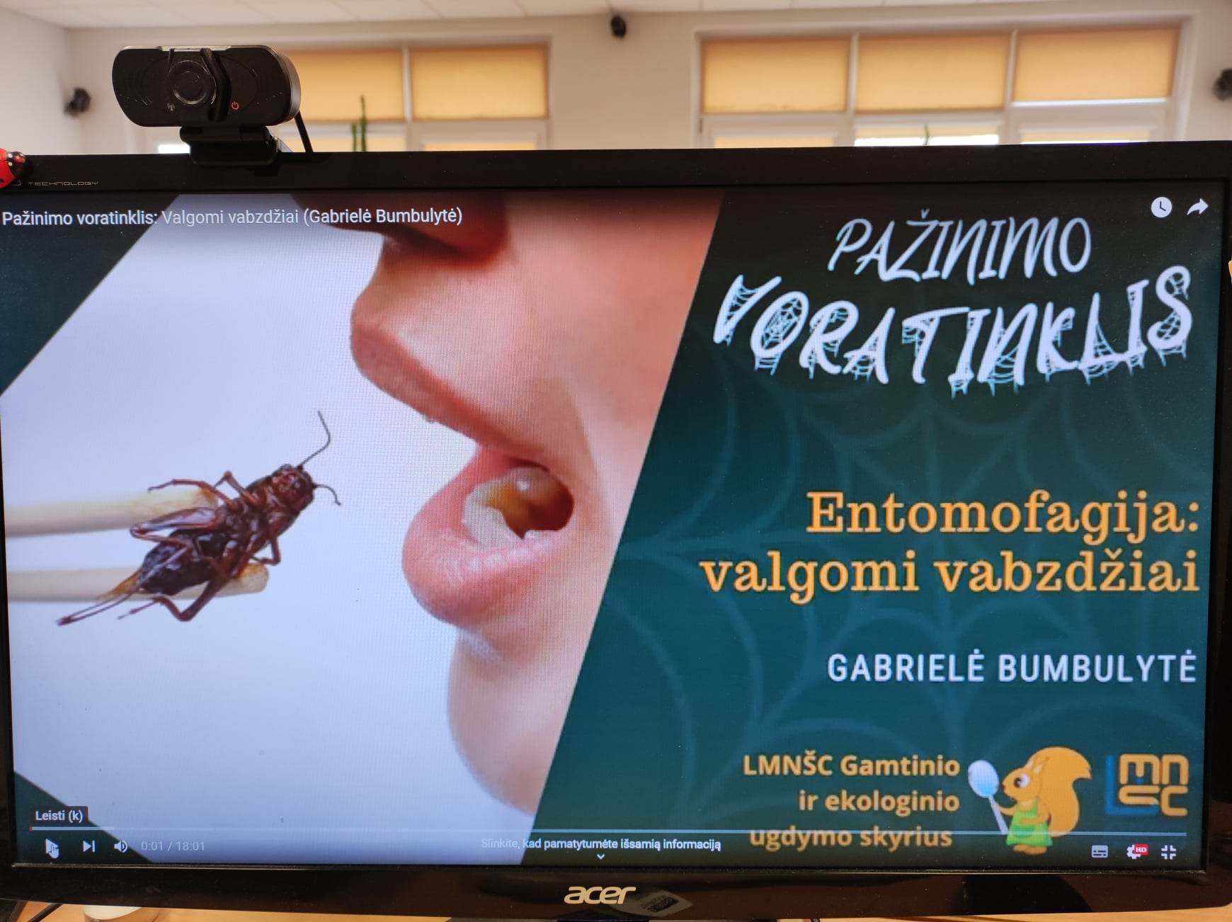 Dalyvavome nuotolinėje paskaitoje